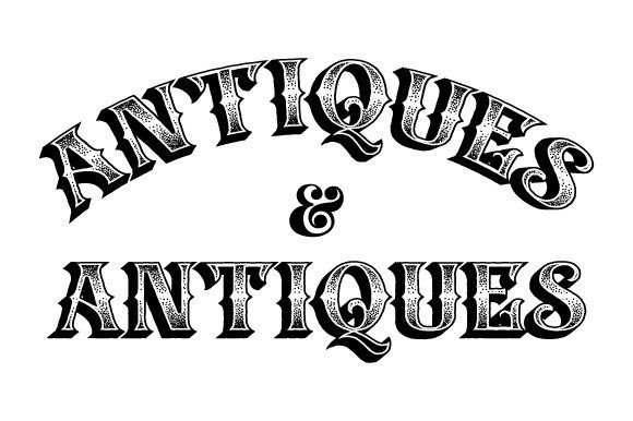 Download Antiques Vintage Lettering EPS SVG PNG - Premium Resources